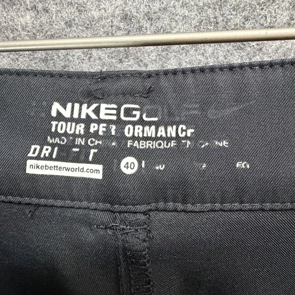 Nike Golf Flat Front Tech Short Mens 40 Black Dri FIT Performance Travel Outdoor